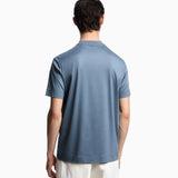 T-shirt in jersey misto lyocell con ricamo frase summer mood ASV EM003649 AF18312 U9302 EMPORIO ARMANI China blue 