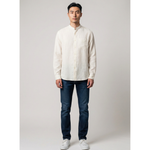 Camicia in lino CFWOSI2034MRUT5284 8270 WOOLRICH Arctic white 