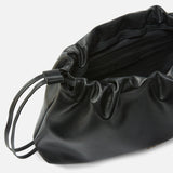 Borsa a spalla grande in pelle con logo 105825A0QO Z99Q PINKO Nero-antigue 