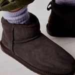 Stivali in suede con shearling STINGER MICRO W10937 CHOC EMU AUSTRALIA Chocolate 