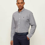 Camicia botton down in cotone 50562048 10262111 01 404 BOSS Dark blue 