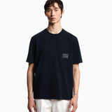 T-shirt in jersey con patch logo in pelle ASV EM002722 AF13715 UB118 EMPORIO ARMANI Blue navy 