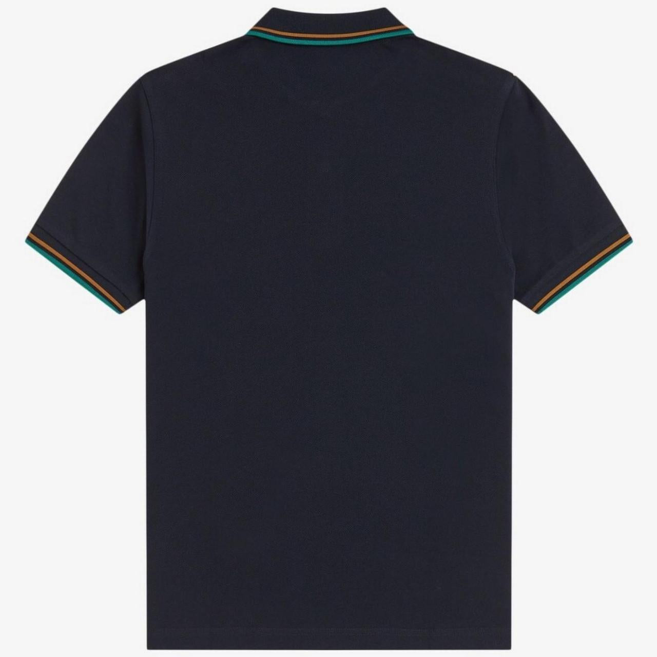 Polo manica corta M3600 86B FRED PERRY Navy/drkcml/spgr 