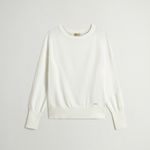 Maglia girocollo in misto cotone CFWWKN2037FRUF5037 8743 WOOLRICH Milky cream 