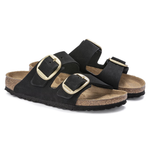 Ciabatta in suede ARIZONA BIG BUCKLE 1023290 BLACK BIRKENSTOCK Black 