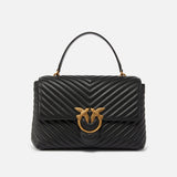 Borsa in pelle 100042A0GK Z99Q PINKO Black 