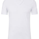 T-Shirt scollo a V 50475415 10243551 01 100 BOSS White 