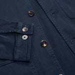 Giacca camicia in cotone CFWOOS2042MRUT5262 3989 WOOLRICH Melton blue 
