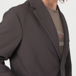 Blazer con pettorina e cappuccio in misto viscosa 6R1G73 1NFTZ 05A6 EMPORIO ARMANI Verde militare 