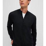 Maglia con zip 50468254 10241502 01 001 BOSS Black 