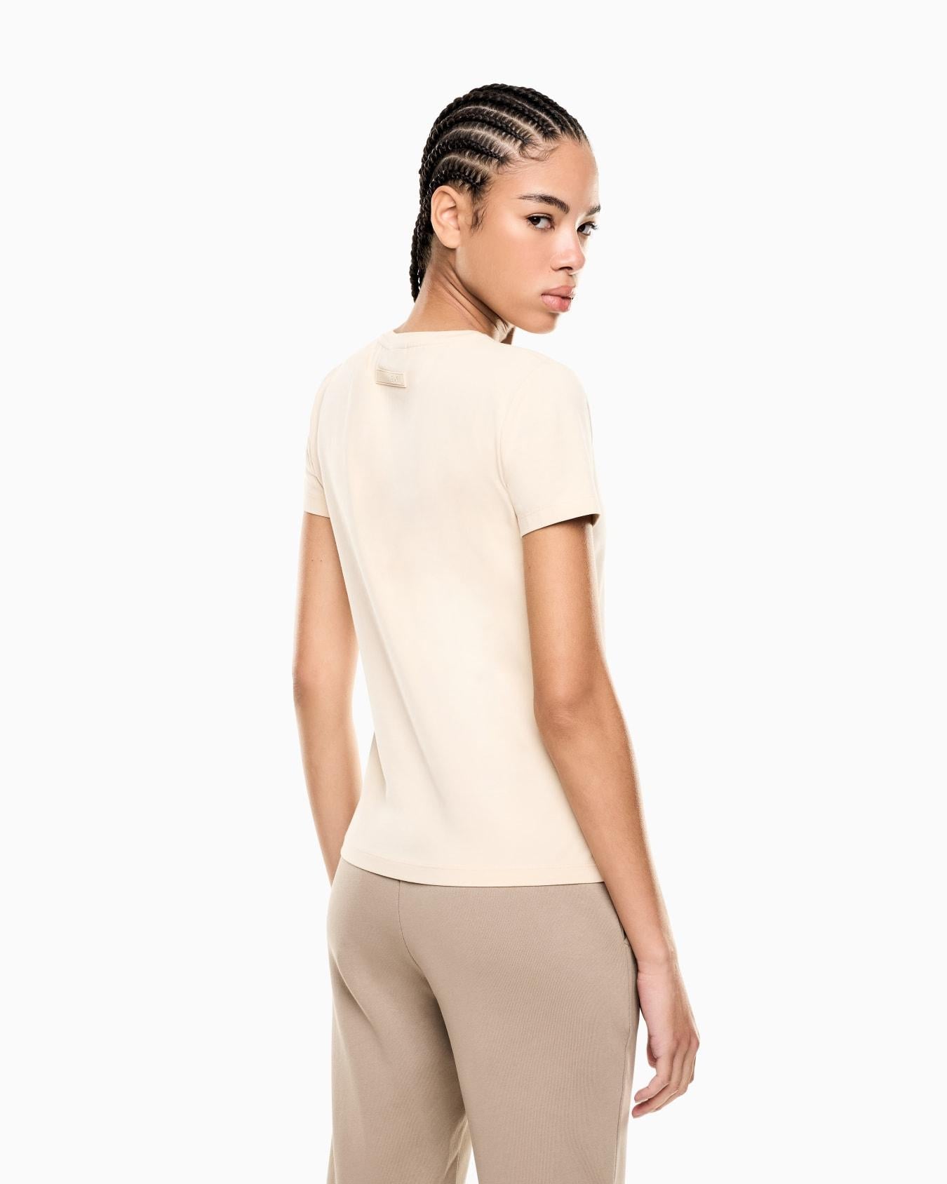 T-shirt in jersey elasticizzato Graphic Series 7W000993 AF18401 U1088 EA7 Beige 