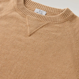 Maglia girocollo in misto lana e cashmere CFWWKN0253FRUF0603 7391 WOOLRICH Suede brown 
