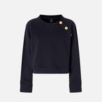 Felpa girocollo 105613A2TC G82 PINKO Blu tenebra 