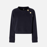 Felpa girocollo 105613A2TC G82 PINKO Blu tenebra 