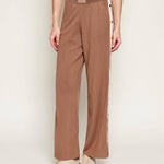Pantalone con banda laterale logata KP74S61E2 727 ELISABETTA FRANCHI Argilla/burro 