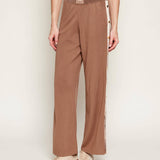 Pantalone con banda laterale logata KP74S61E2 727 ELISABETTA FRANCHI Argilla/burro 