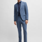Camicia slim fit in cotone elasticizzato 50479915 10151300 03 410 BOSS Blue 