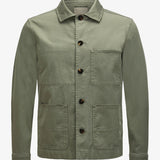 Giacca camicia in cotone CFWOOS2042MRUT5262 6667 WOOLRICH Smokey olive 