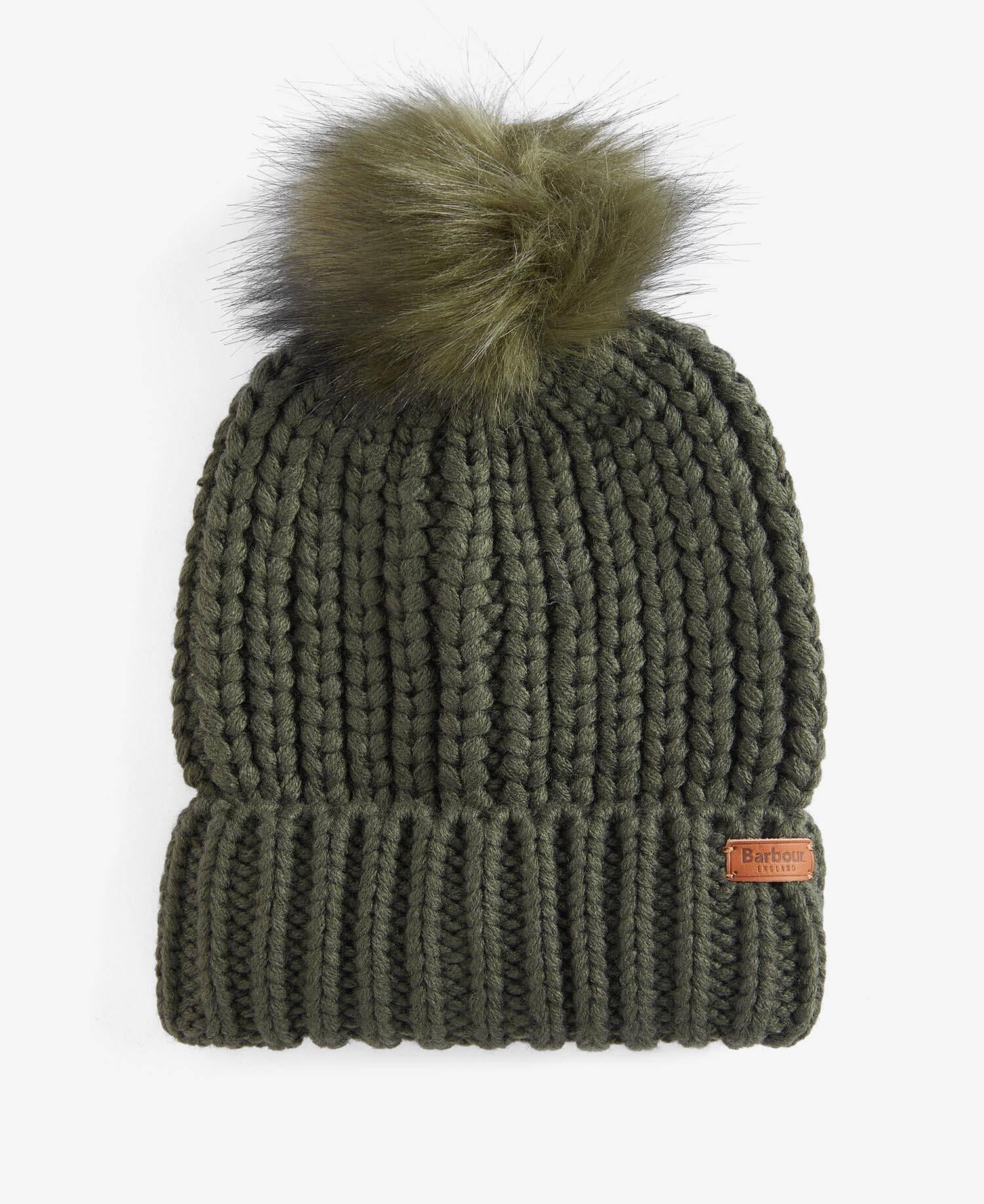 Cappello con pon pon LHA0336 LHA OL31 BARBOUR Olive 