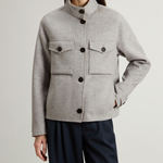 Giacca in misto lana CFWWOU2102FRUT5012 103 WOOLRICH Light gray melange 