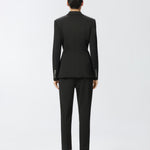 Blazer monopetto in viscosa effetto scuba 104903A1L3 Z99 PINKO Black 