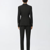Blazer monopetto in viscosa effetto scuba 104903A1L3 Z99 PINKO Black 