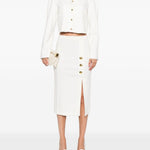 Giacca in con bottoni dorati 105784A24C Z05 PINKO Bianco-biancaneve 