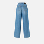Jeans palazzo in denim medio chiaro 104601A2DR PJO PINKO Lav. medio chiaro 