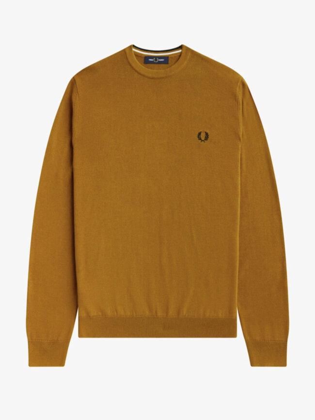 Maglia girocollo K9601 S81 FRED PERRY Dark camel 
