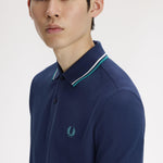Polo manica corta M3600 86A FRED PERRY Tnsbl/snwht/dpmt 