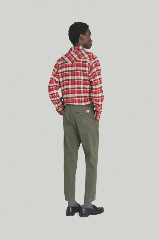 Pantalone chino in cotone elasticizzato RRU90120 C870 0112 0486 ROY ROGER'S Fir 