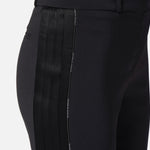 Pantaloni in crêpe leggero con dettagli smoking PA08856E2 110 ELISABETTA FRANCHI Nero 