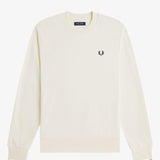 Felpa girocollo M7535 84A FRED PERRY Ecru/oxbld/grsrts 