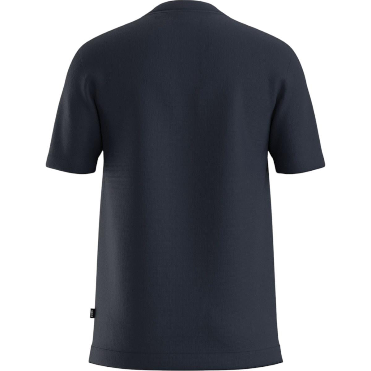 T-Shirt manica corta in filo di cotone 50536795 10271422 01 404 BOSS Dark blue 