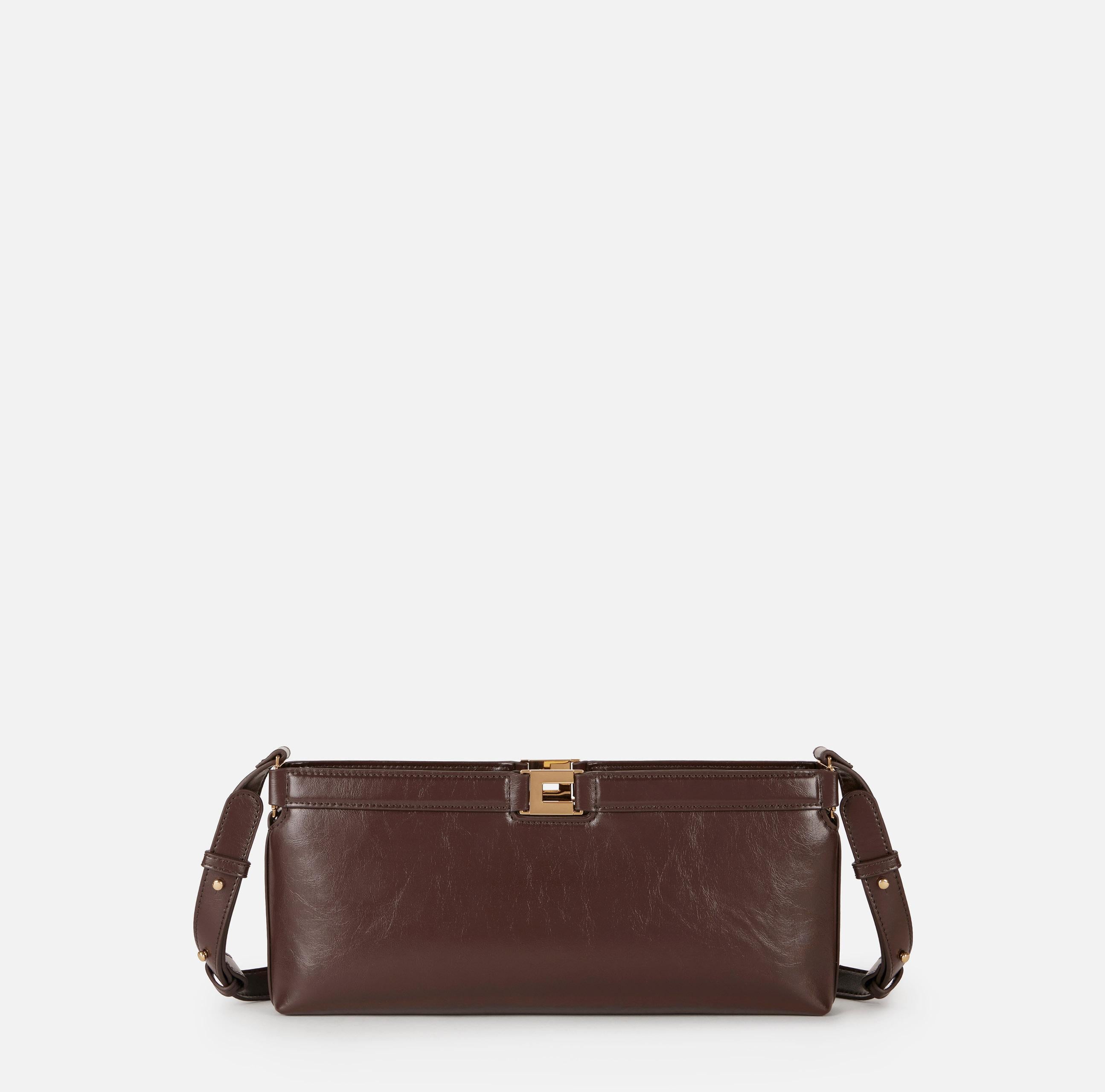 Borsa effetto naplak BS17A61E2 EV9 ELISABETTA FRANCHI Dark chocolate 