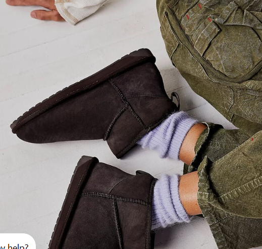 Stivali in suede con shearling STINGER MICRO W10937 CHOC EMU AUSTRALIA Chocolate 