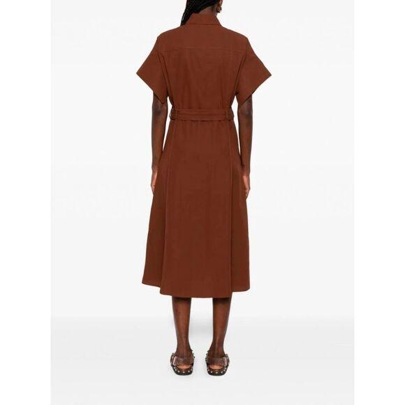Abito in cotone 106309A2ER L78 PINKO Marrone terra x piante 
