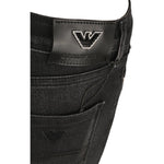 Jeans a vita alta e gamba super skinny in denim stretch misto lyocell 6R2J20 2DAXZ 0005 EMPORIO ARMANI Black 