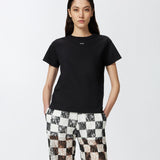 T-shirt mini logo 100373A228 Z99 PINKO Nero 
