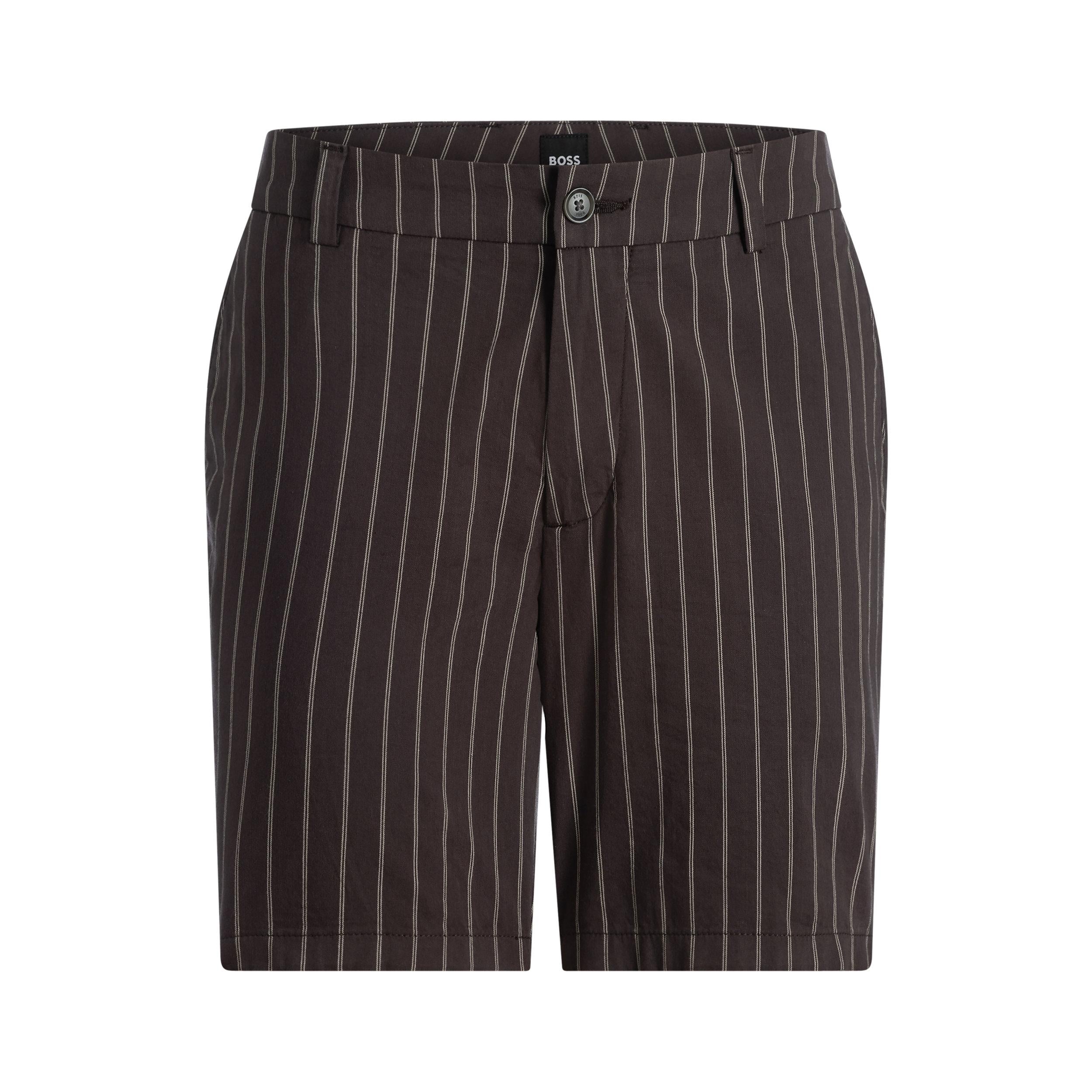 Bermuda in cotone 50557413 10279142 01 207 BOSS Dark brown 