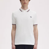 Polo manica corta M3600 T60 FRED PERRY Snwht/bred/nvy 