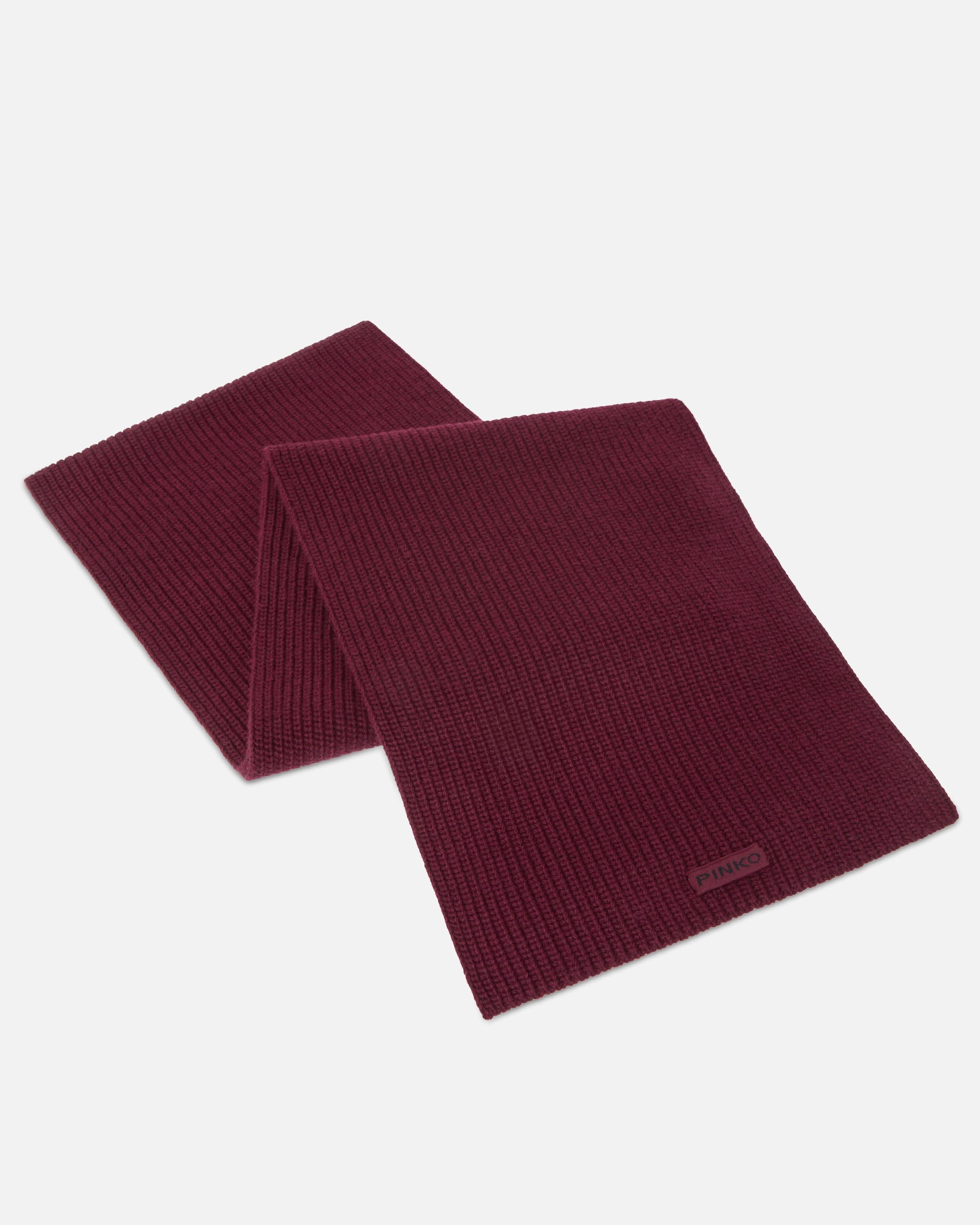 Sciarpa in misto lana a coste 105996A2Z4 R57 PINKO Bordeaux-degustaz. vino 