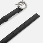 Cintura in pelle 100143A0F1 Z99O PINKO Nero/old silver 