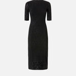 Abito midi in pizzo di maglia 105653A2TW Z99 PINKO Nero limousine 