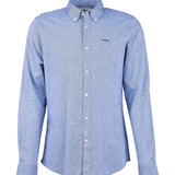 Camicia manica lunga in misto lino MSH5090 MSH BL33 BARBOUR Blue 