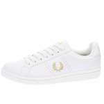 Sneaker in pelle e gomma B6312 T31 FRED PERRY White/milano/gold 