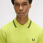 Polo manica corta M3600 84B FRED PERRY Citron/blk/blk 