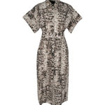 Abito stampato manica corta 106309A3B1 CZ9 PINKO Beige/nero 