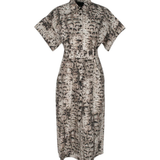 Abito stampato manica corta 106309A3B1 CZ9 PINKO Beige/nero 