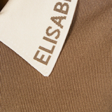 Giacca in maglia con bande in viscosa lucida<BR/> MK66S61E2 727 ELISABETTA FRANCHI Argilla/burro 